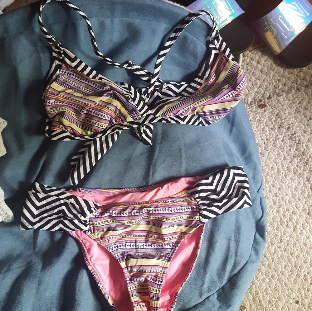 Trina Turk matching bikini top L,bottom M